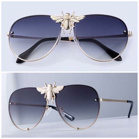 gucci bumblebee glasses|gucci glasses with bumble bee.